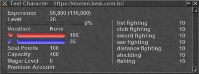 Signature for player Test Character